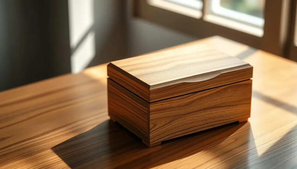small wooden jewelry box