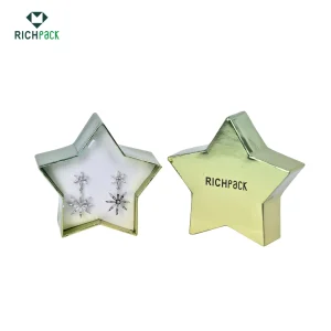 star shape laser earrings box 001