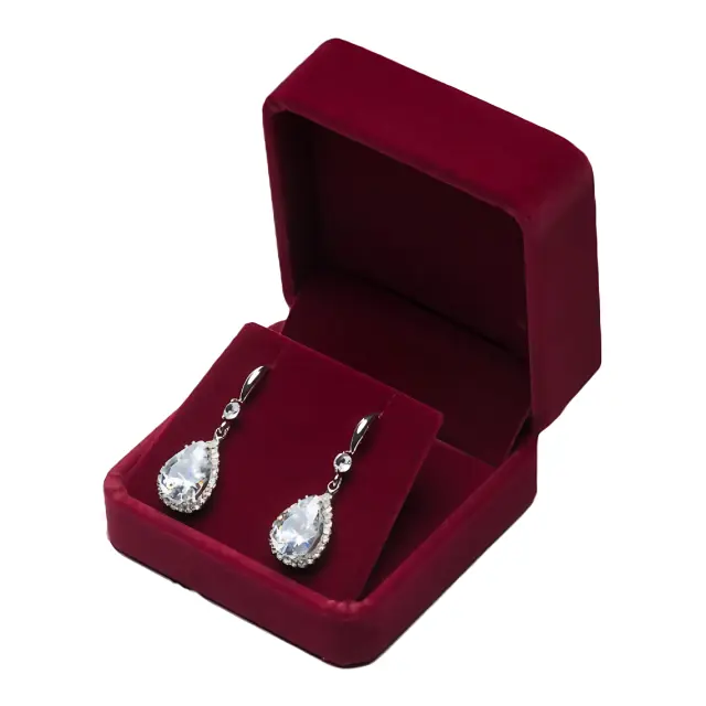 Velvet Gift Boxes | Premium Gift Packaging | Custom Branding & Wholesale - velvet earring box 5