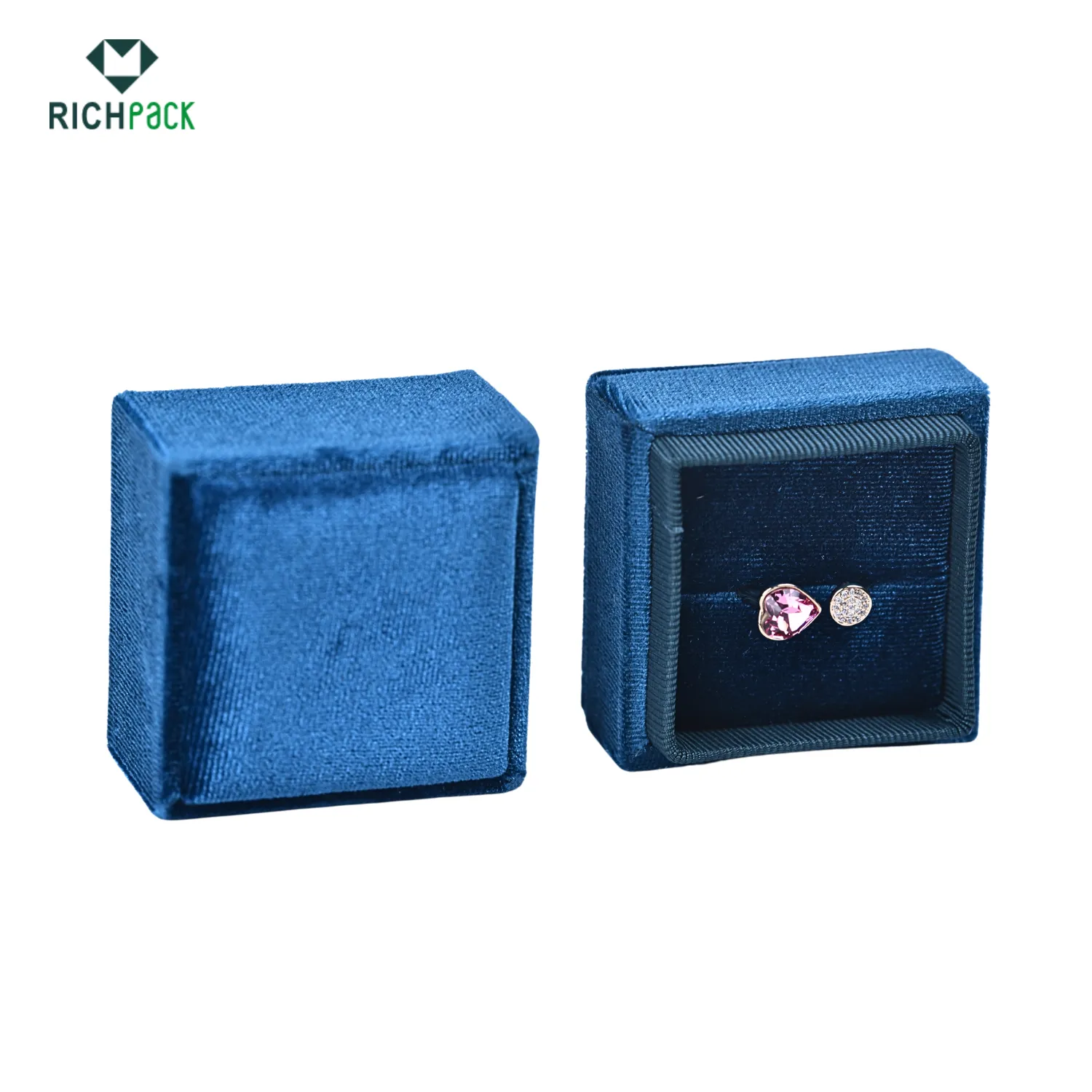 velvet square ring jewelry box wholesale 002