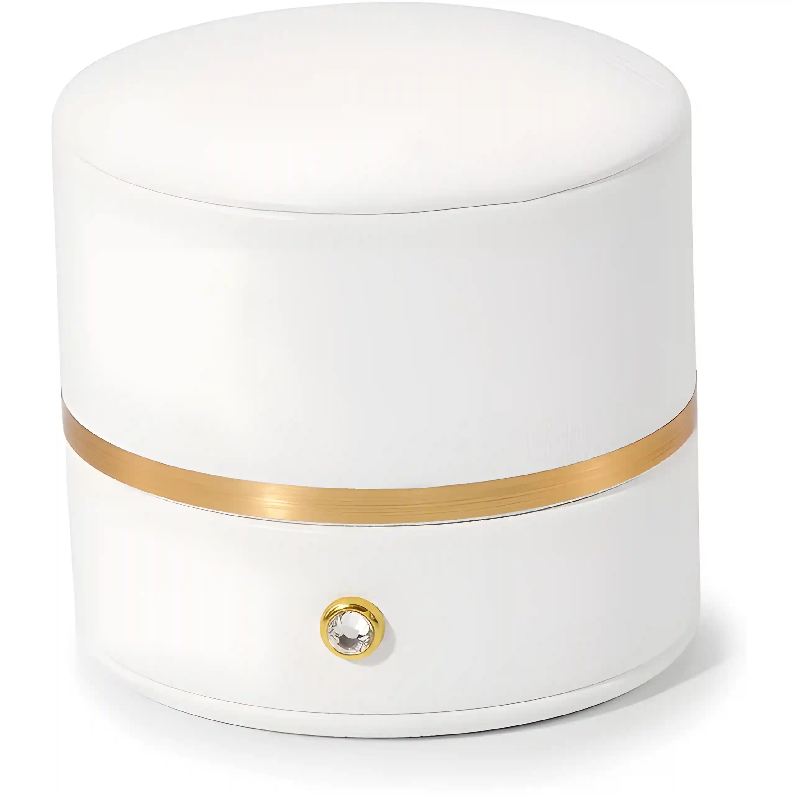 Elegant Jewelry Box White | Matte Finish Gift Box with Anti-Tarnish Lining - Richpack - white and gold jewelry box 4