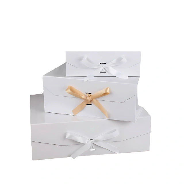 Exquisitely Pure & Gracefully Elegant White Gift Boxes: Unrivaled for Showcasing Jewelry in Stunning Fashion - white gift box 5