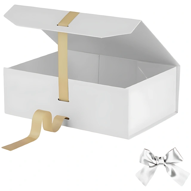 Exquisitely Pure & Gracefully Elegant White Gift Boxes: Unrivaled for Showcasing Jewelry in Stunning Fashion - white gift box2