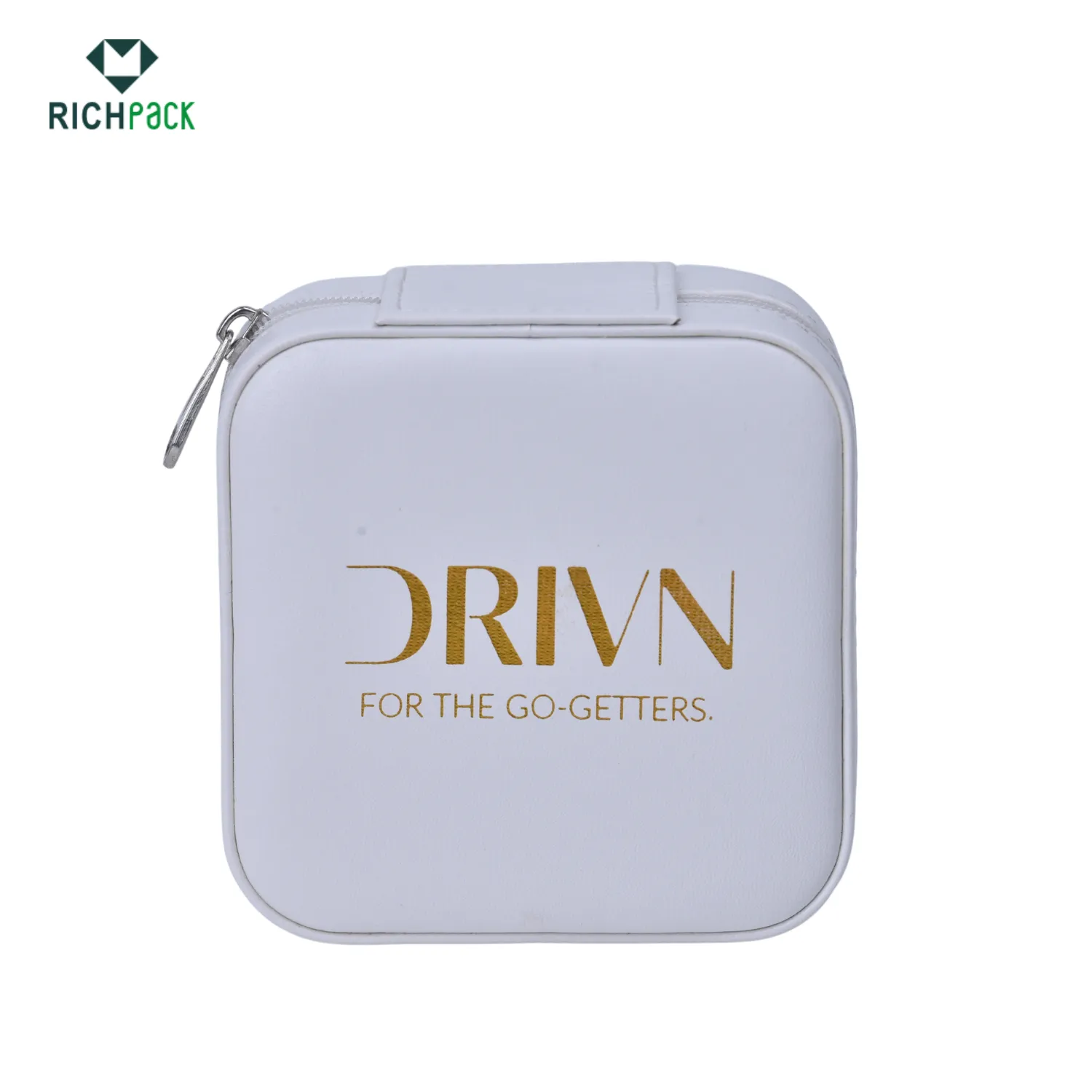 white pu travel jewelry case 003