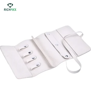 white roll up jewelry bag 004