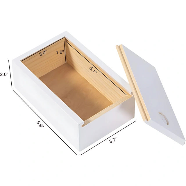 Luxurious Packaging for Jewelry Rings White Gold - Protect & Present in Style - white wooden jewelry boxes 2