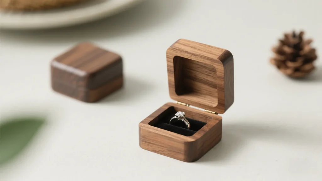 wood box for jewelry sustainable packaging (2)