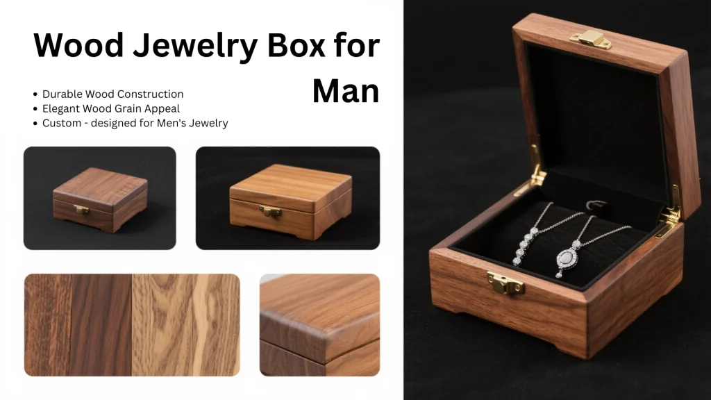 wood jewelry box for men