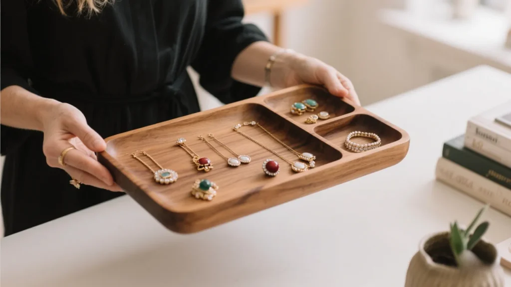 wood jewelry tray make jewelry designer happy (4)