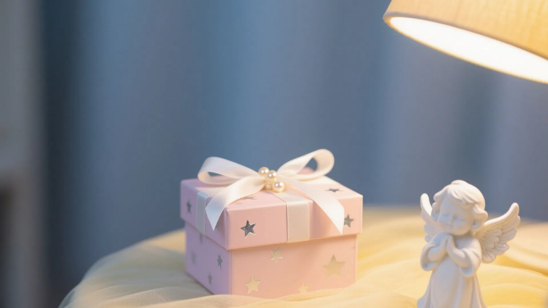 Baby shower gift box with lid 002