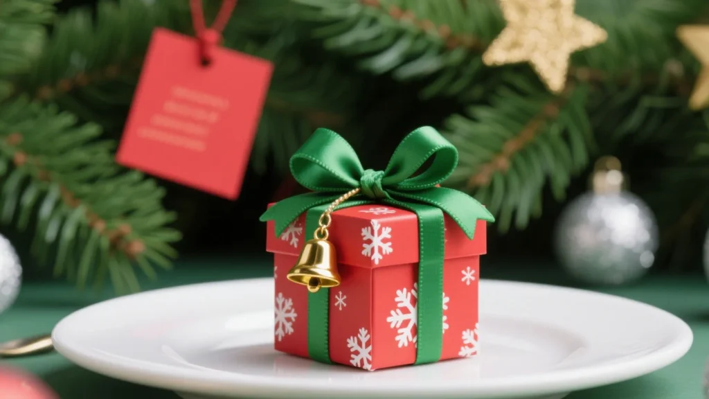 Christmas gift box with lid 001
