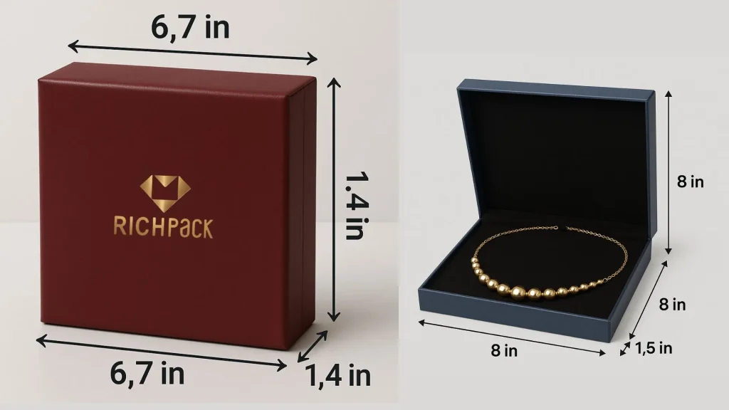 bracelet box size measuring