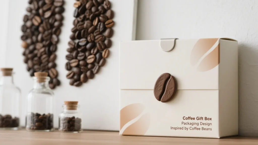 festive lidded coffee gift box
