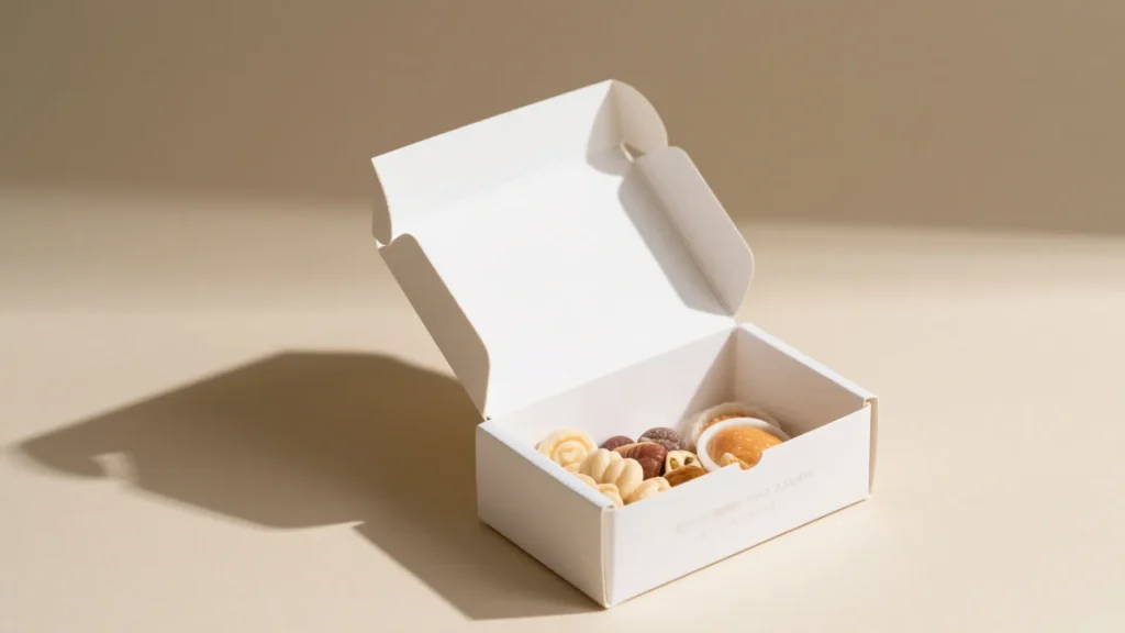 How Material Thickness Affects Final White Paper Box Dimensions - handle top paper gift box with artistic hand painted design