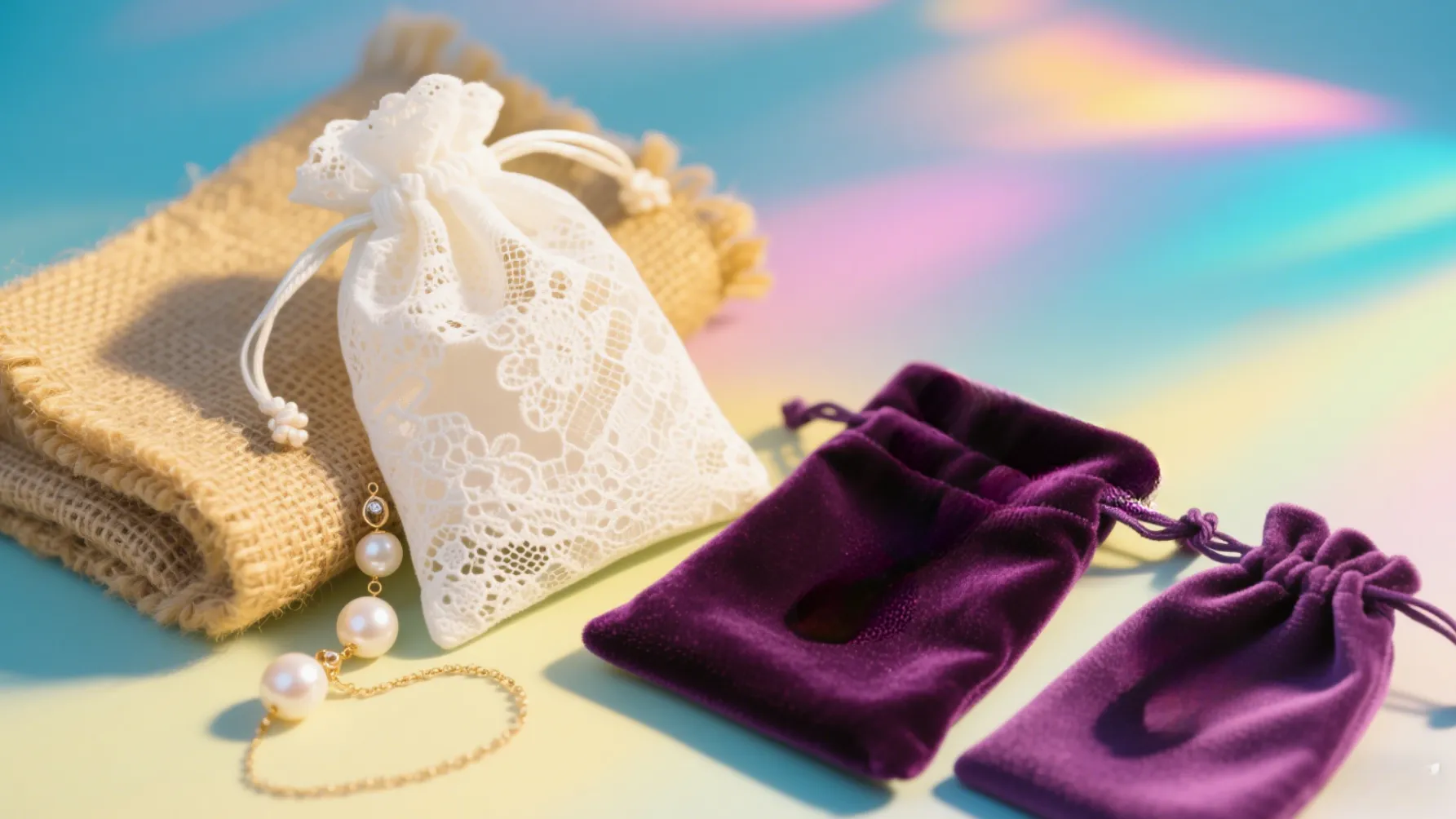 jewelry pouches material