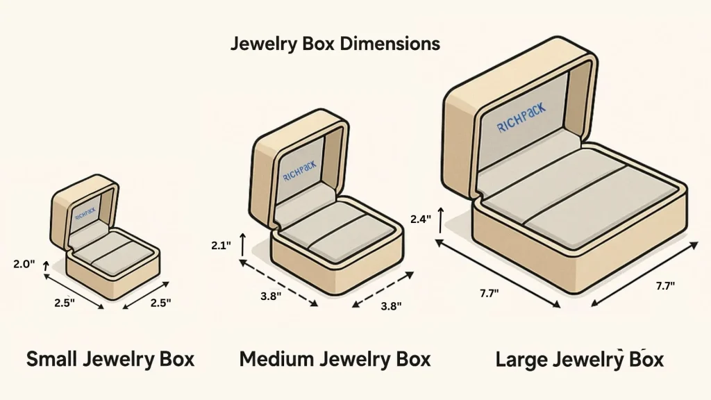 jewlery box diemension