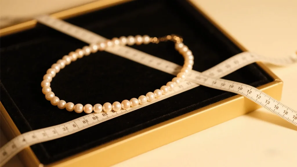 necklace box size detail