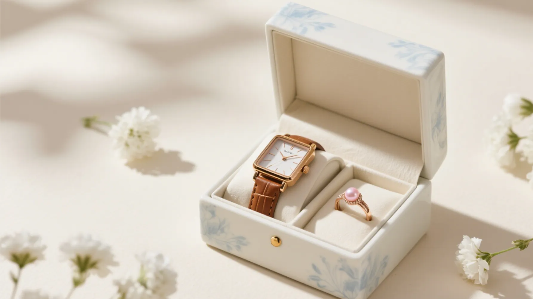 storage box for watch and ring
