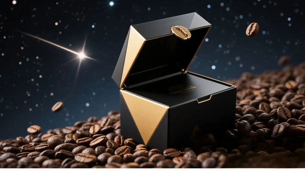 stylish lidded coffee gift box design