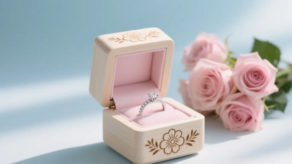 wedding jewelry ring box custom design4