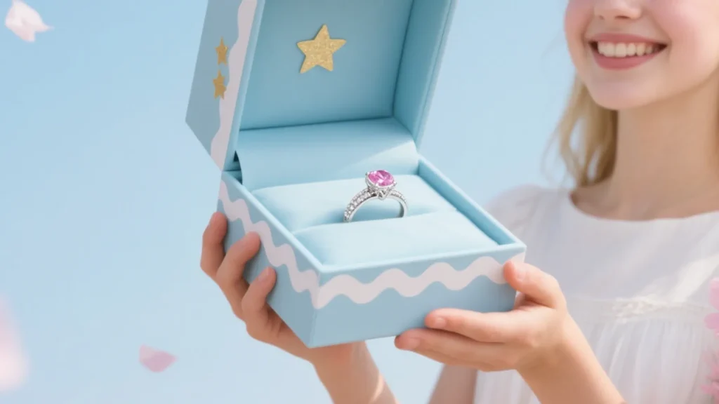 wedding jewelry ring box custom design7