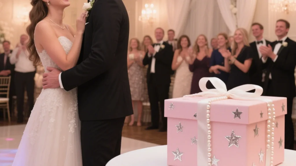 wedding party gift box with lid 001