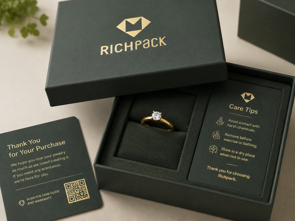 How to Choose Jewelry Boxes That Wow Customers and Boost Sales - Add QR Codes or Care Cards When They Serve the Story