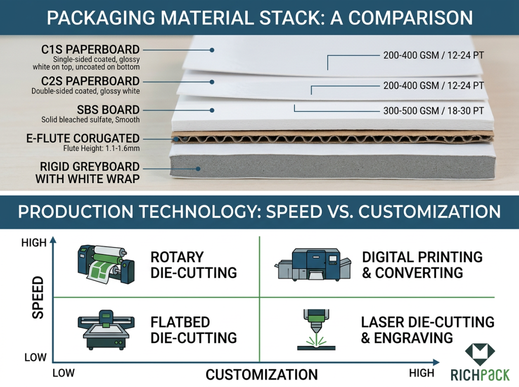 How Die-Cutting Shapes Your Plain White Box - Compare Cost, Speed, and Tolerance