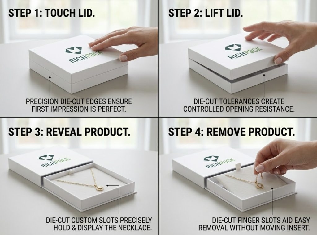 How Die-Cutting Shapes Your Plain White Box - Control the Opening Moment