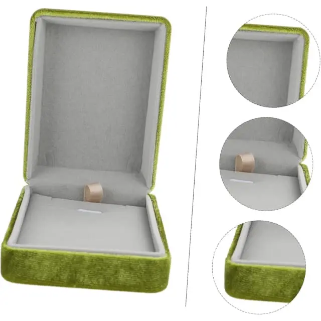 Minimalist Luxury Jewelry Box with Custom Red Velvet, Matte Finish & Inserts | Wholesale by Richpack - Modern Chic jew box 2