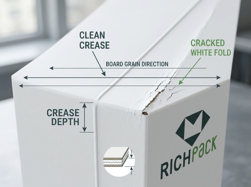 How Die-Cutting Shapes Your Plain White Box - Use Creases for Clean Folds