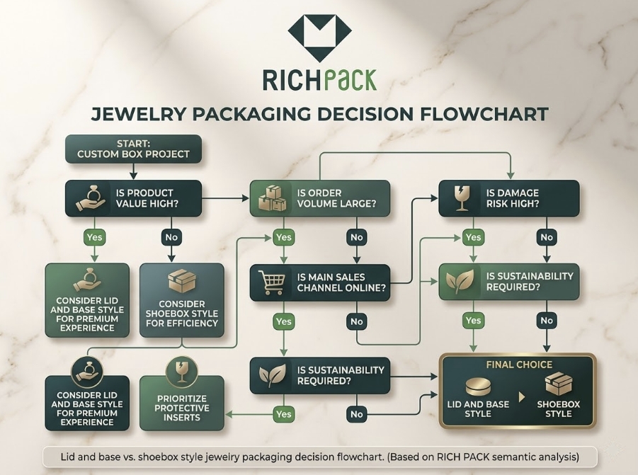 Lid and Base vs. Shoebox Style: What's the Difference for Jewelry Packaging - Use This Decision Framework Before You Order