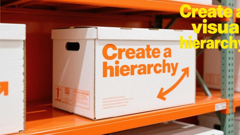 creating a hierarchy with the help of correct fonts