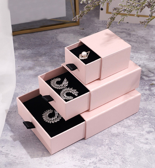 elegant velvet interior jewelry storage drawer boxes