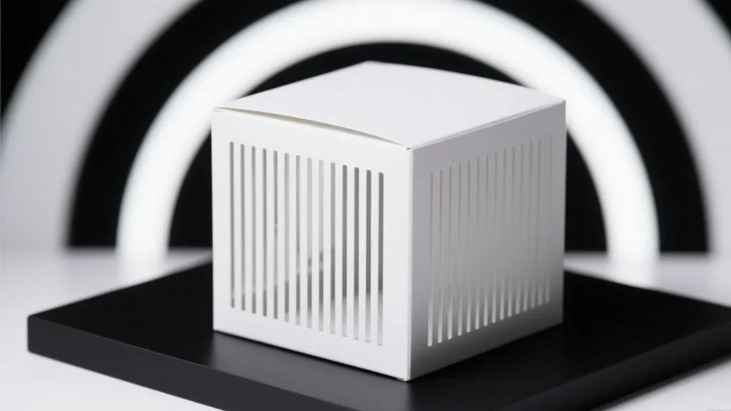 sleek white minimalist jewelry box display
