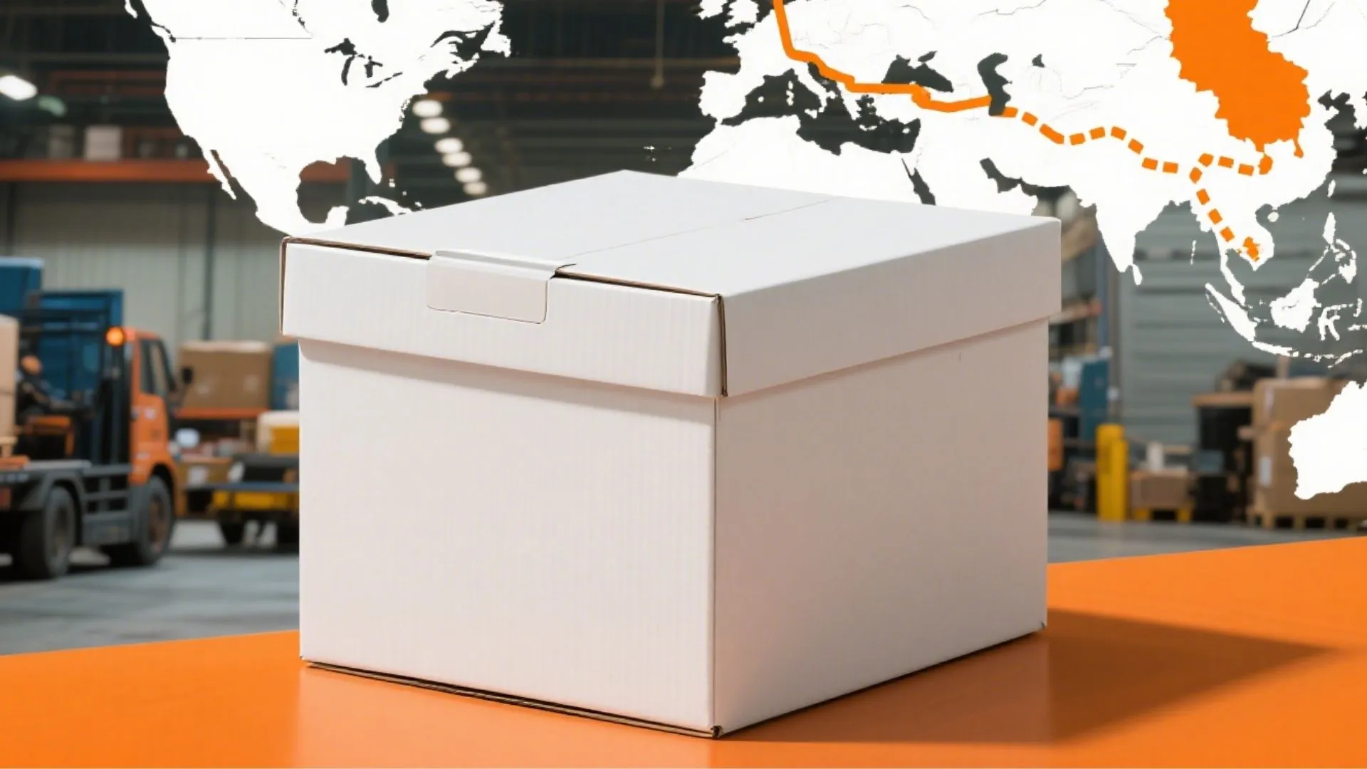 white paper box global delivery