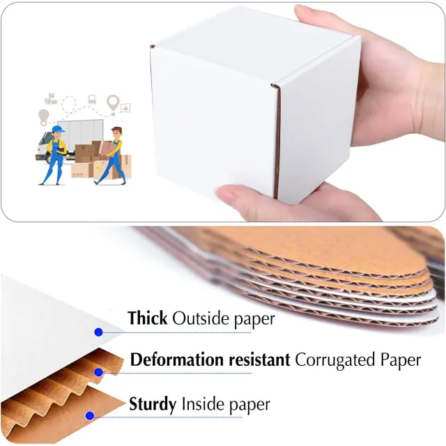 White Corrugated Shipping Boxes | Custom Jewelry Packaging – Richpack - white shipper box 3