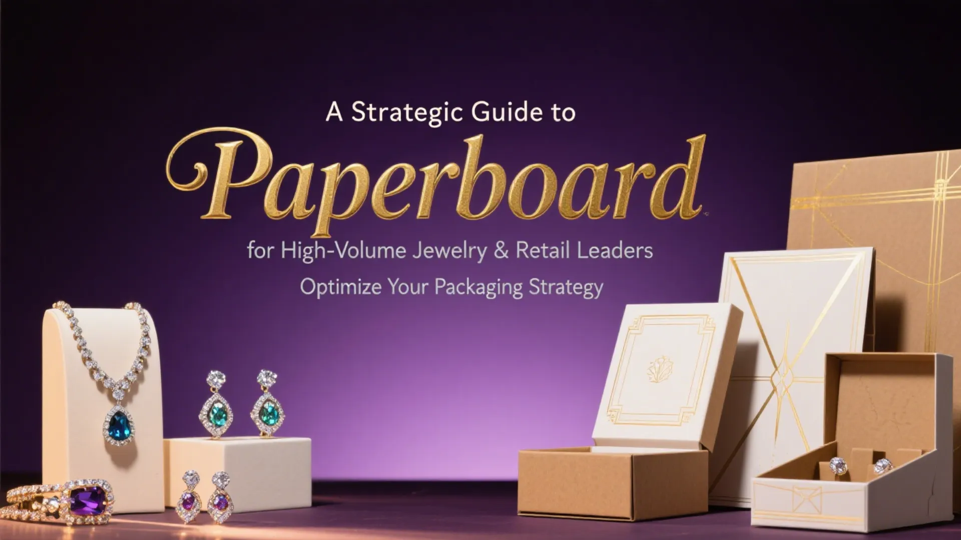 branded paperboard for jewelry retail packaging