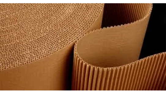 brown corrugated packaging material texture