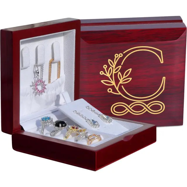 Engraved Travel Jewelry Case: Personalized Elegance Wherever You Go - custom engraved jewelry box 3
