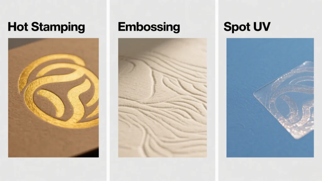 custom jewelry box guide hot stamping embossing spot uv