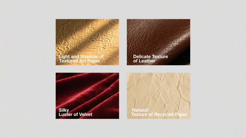 custom jewelry box guide textured material samples
