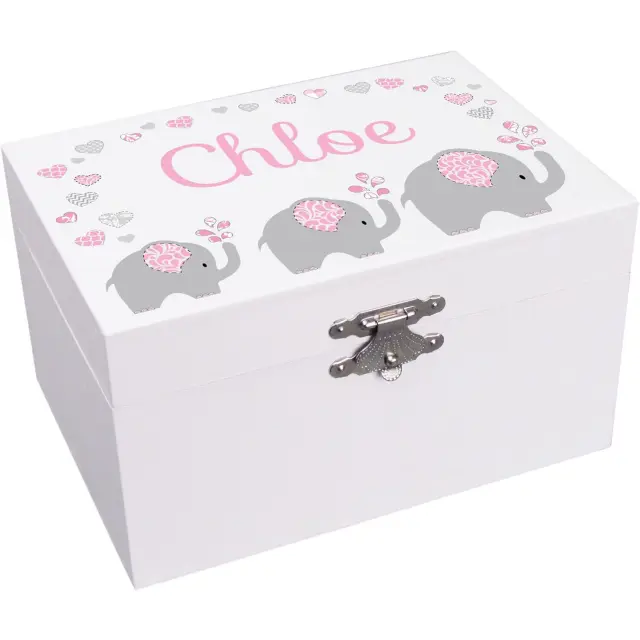 Jewelry Box with Name – Custom White Wooden Jewelry Box | Richpack - jewelry box with name 4