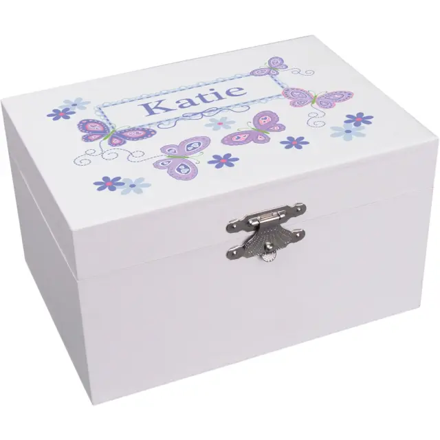Jewelry Box with Name – Custom White Wooden Jewelry Box | Richpack - jewelry box with name 5