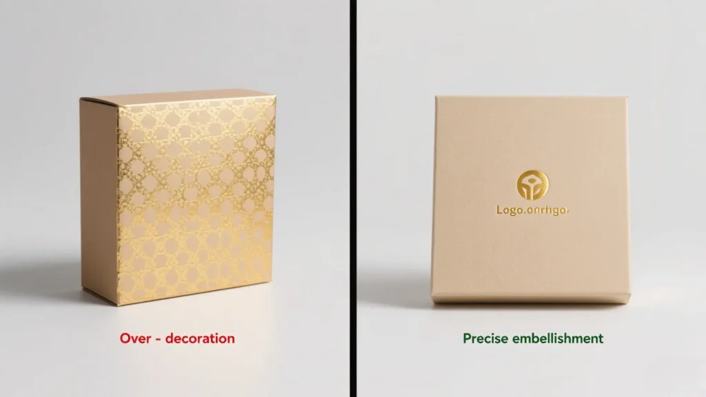 jewelry packaging costs comparison of two embossed box costs