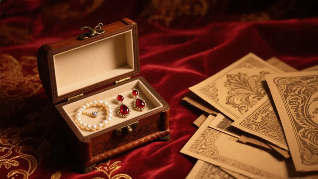 luxury jewelry box with paperboard inserts