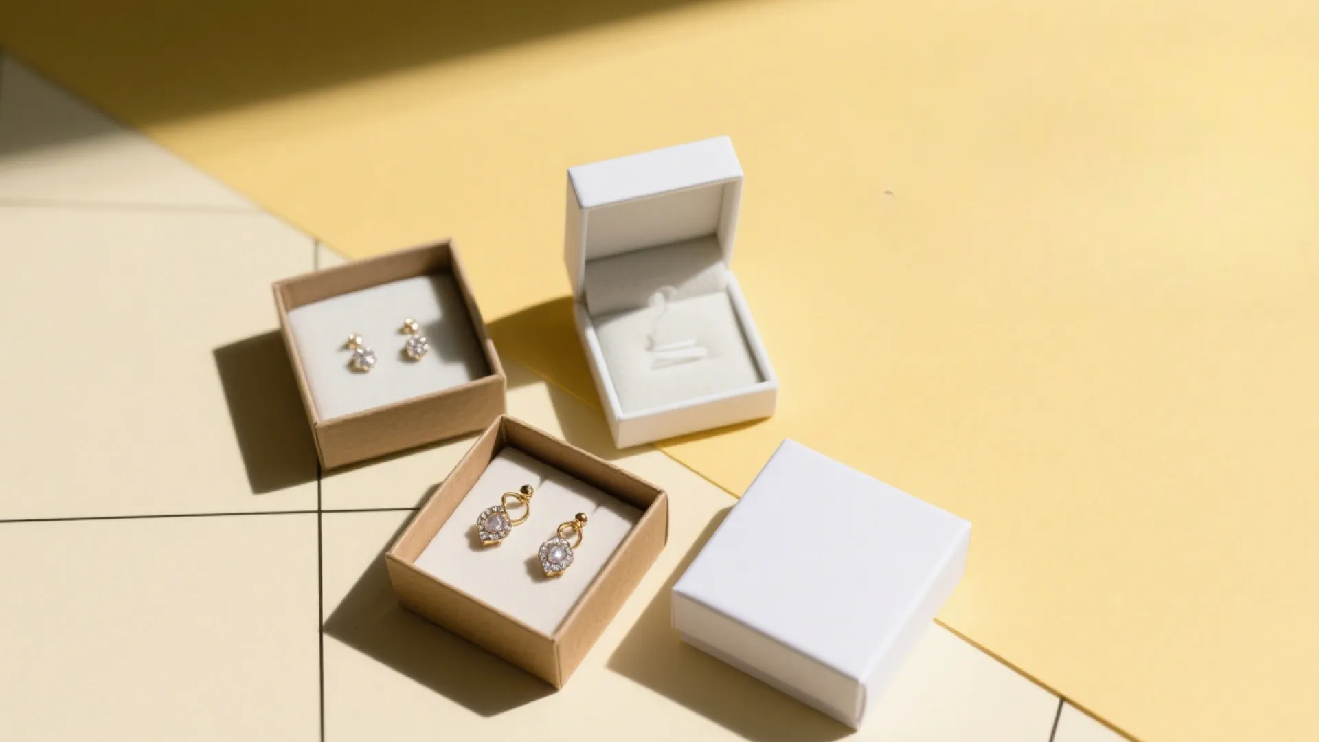 minimalist jewelry packaging collection
