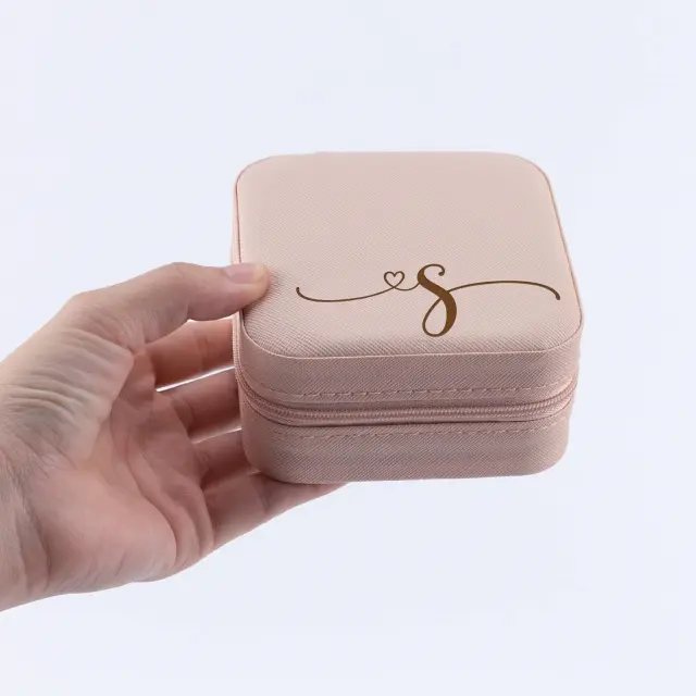 Engraved Travel Jewelry Case: Personalized Elegance Wherever You Go - monogram jewelry box 3