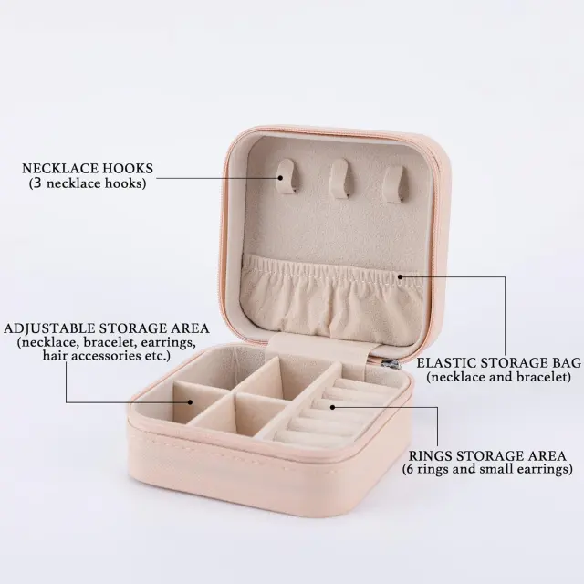 Engraved Travel Jewelry Case: Personalized Elegance Wherever You Go - monogram jewelry box 4