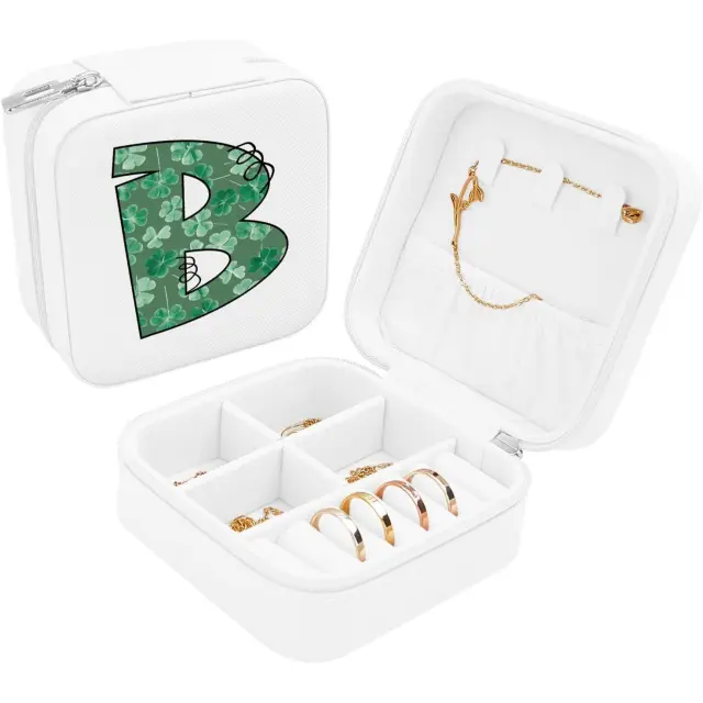 Engraved Travel Jewelry Case: Personalized Elegance Wherever You Go - monogram travel jewelry box 2